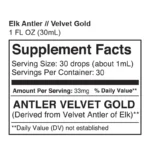 ELK ANTLER VELVET GOLD