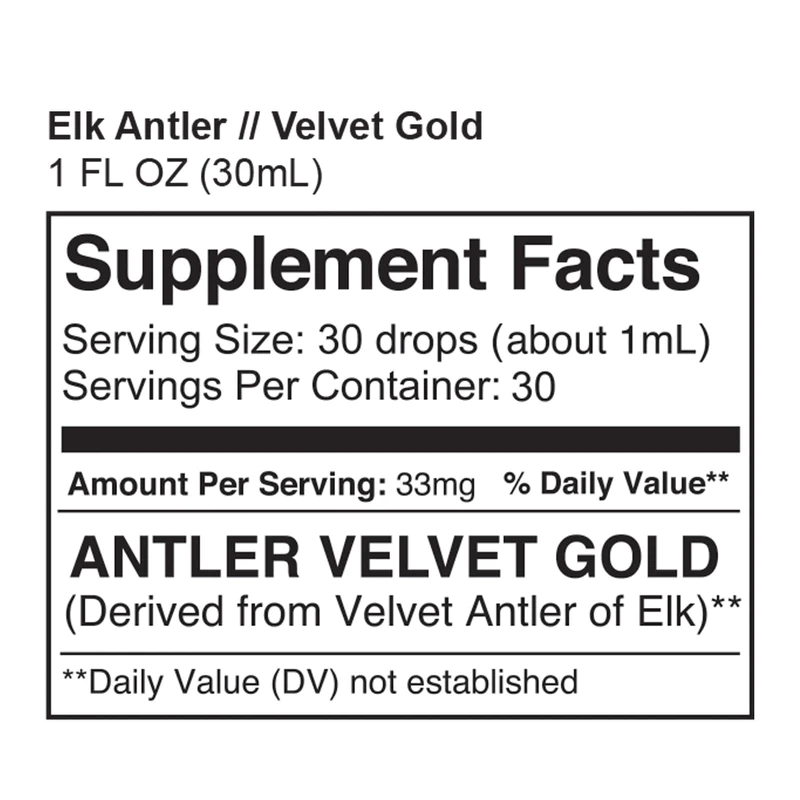 ELK ANTLER VELVET GOLD