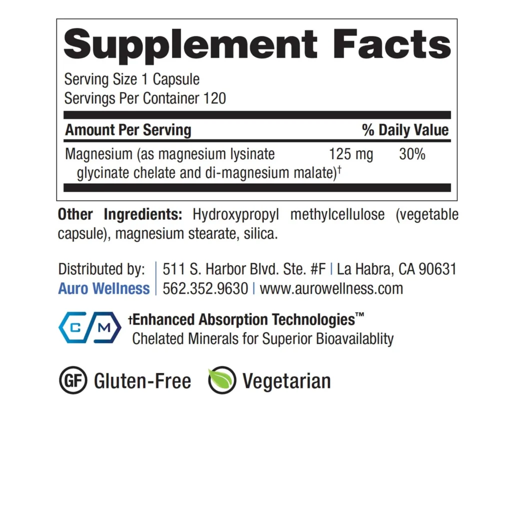 Magnesium Complex  MAG-PLEX COMPLEX FEATURES THE HIGHLY ABSORBABLE MAGNESIUM