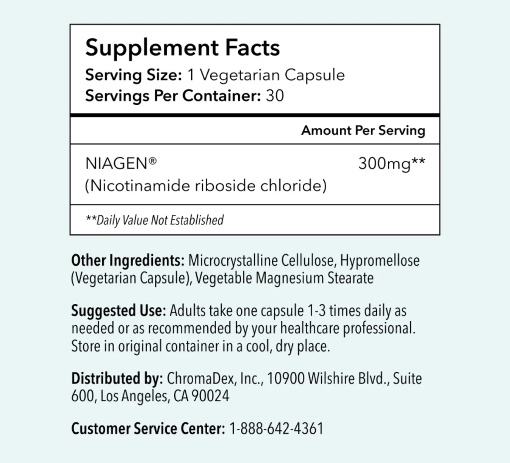 Tru Niagen 300mg