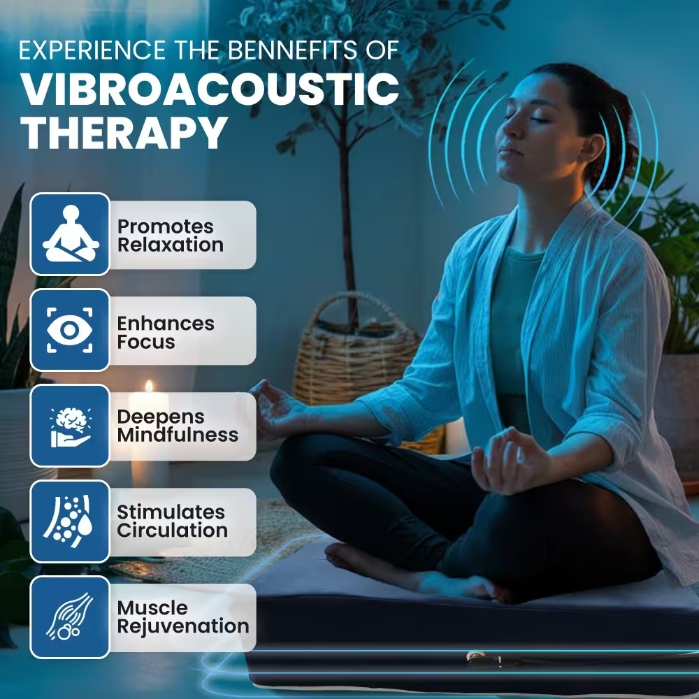 Vibroacoustic Therapy Meditation Cushion