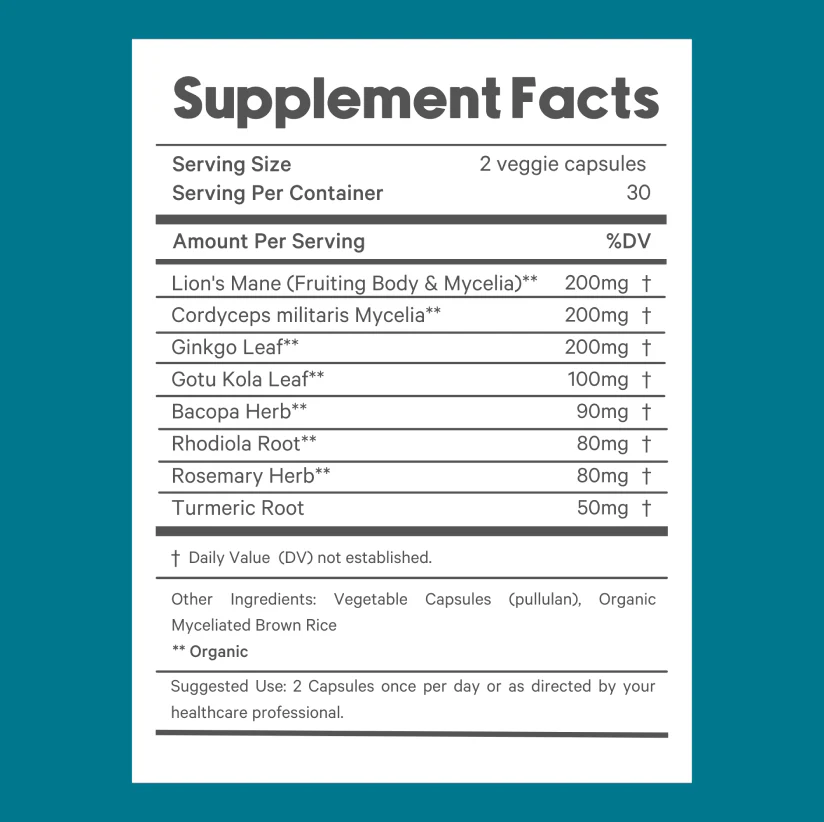 Adaptogen Brain Support Supplement